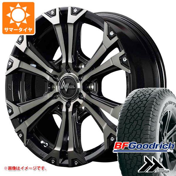 【タイヤ交換対象】サマータイヤ 265/65R17 112T BFグッドリッチ トレールテレーンT/A アウトラインホワイトレター ナイトロパワー ジャベリン 8.0-17 タイヤホイール4本セット