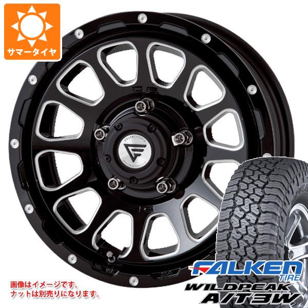 【タイヤ交換対象】ジムニー JB64W用 サマータイヤ ファルケン ワイルドピーク A/T3W LT225/75R16 115/112Q デルタフォース オーバル 5.5-16 タイヤホイール4本セット