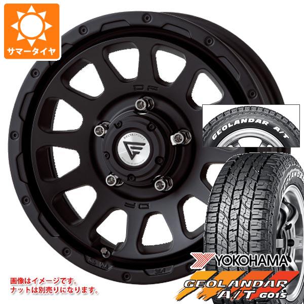 【タイヤ交換対象】ジムニー用 2026年製 サマータイヤ ヨコハマ ジオランダー A/T G015 185/85R16 105/103N LT ホワイトレター デルタフォース オーバル 5.5-16 タイヤホイール4本セット