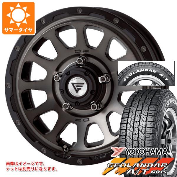 【タイヤ交換対象】ジムニーシエラ JB74W用 2026年製 サマータイヤ ヨコハマ ジオランダー A/T G015 185/85R16 105/103N LT ホワイトレター デルタフォース オーバル 6.0-16 タイヤホイール4本セット｜タイヤマックス