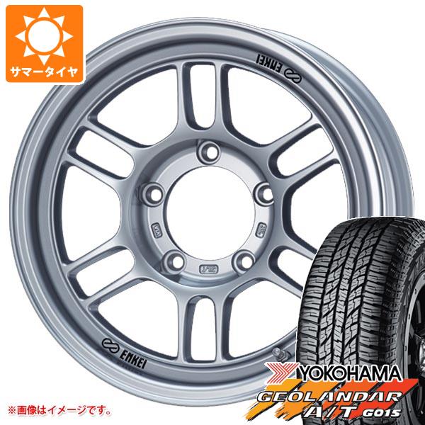 【タイヤ交換対象】5本セット ジムニー JB64W用 サマータイヤ ヨコハマ ジオランダー A/T G015 LT225/75R16 115/112R アウトラインホワイトレター エンケイ オールロード RPT1 5.5-16 タイヤホイール5本セット|タイヤマックス