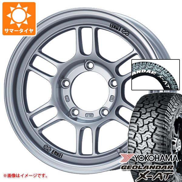 【タイヤ交換対象】5本セット スズキ ジムニーノマド JC74W用 2026年製 サマータイヤ ヨコハマ ジオランダー X-AT G016 225/70R16 103S ホワイトレター エンケイ オールロード RPT1 5.5-16 タイヤホイール5本セット