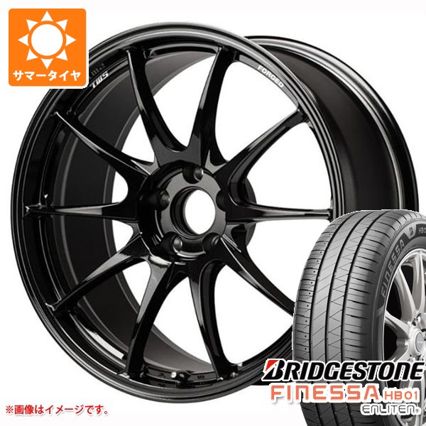 【タイヤ交換対象】サマータイヤ 235/45R18 98W XL ブリヂストン フィネッサ HB01 TWS モータースポーツ RS317 8.0-18 タイヤホイール4本セット