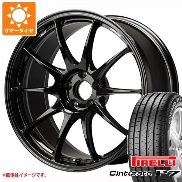 【タイヤ交換対象】サマータイヤ 215/50R18 96Y XL ピレリ チントゥラート P7 TWS モータースポーツ RS317 8.0-18 タイヤホイール4本セット