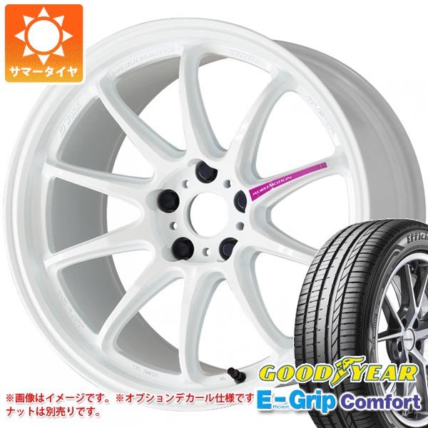【タイヤ交換対象】サマータイヤ 205/40R17 84W XL グッドイヤー エフィシエントグリップコンフォート ワーク エモーション ZR10 7.0-17 タイヤホイール4本セット｜タイヤマックス