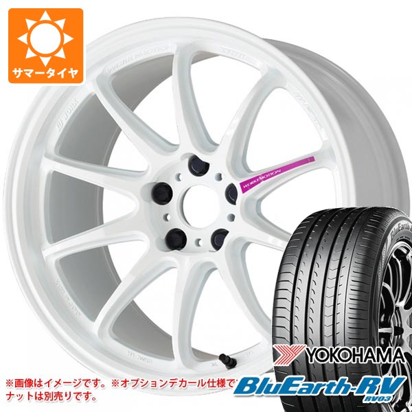 【タイヤ交換対象】サマータイヤ 245/40R19 98W XL ヨコハマ ブルーアースRV RV03 ワーク エモーション ZR10 8.5-19 タイヤホイール4本セット