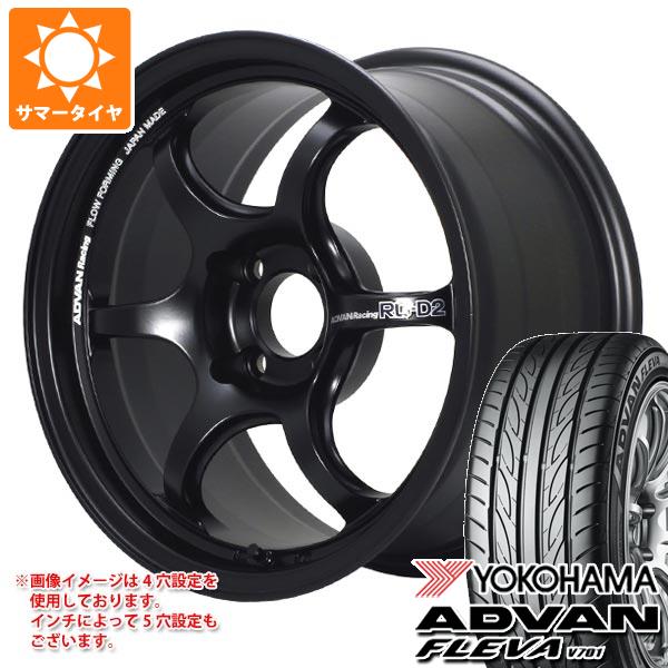 【タイヤ交換対象】サマータイヤ 235/40R18 95W XL ヨコハマ アドバン フレバ V701 アドバンレーシング RG-D2 8.0-18 タイヤホイール4本セット