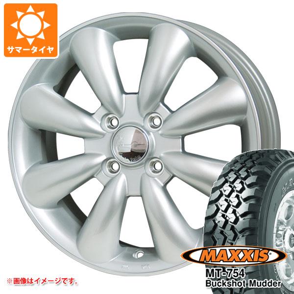 【タイヤ交換対象】2026年製 サマータイヤ 195R14 106/104R 8PR マキシス MT-754 バックショットマッダー アウトラインホワイトレター ララパーム KC-8 4.5-14 タイヤホイール4本セット