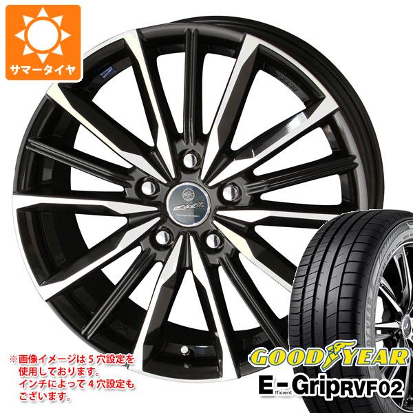 【タイヤ交換対象】サマータイヤ 165/60R15 77H グッドイヤー エフィシエントグリップ RVF02 スマック ヴァルキリー 4.5-15 タイヤホイール4本セット