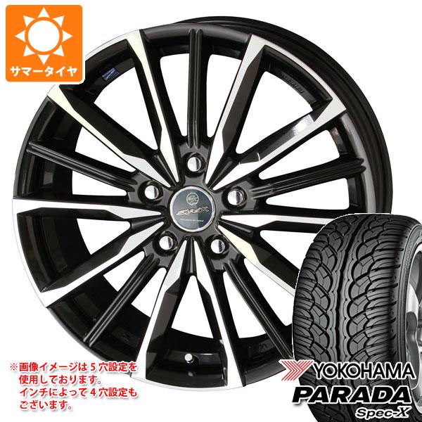 【タイヤ交換対象】サマータイヤ 235/60R18 103V ヨコハマ パラダ スペック-X PA02 スマック ヴァルキリー 8.0-18 タイヤホイール4本セット|タイヤマックス