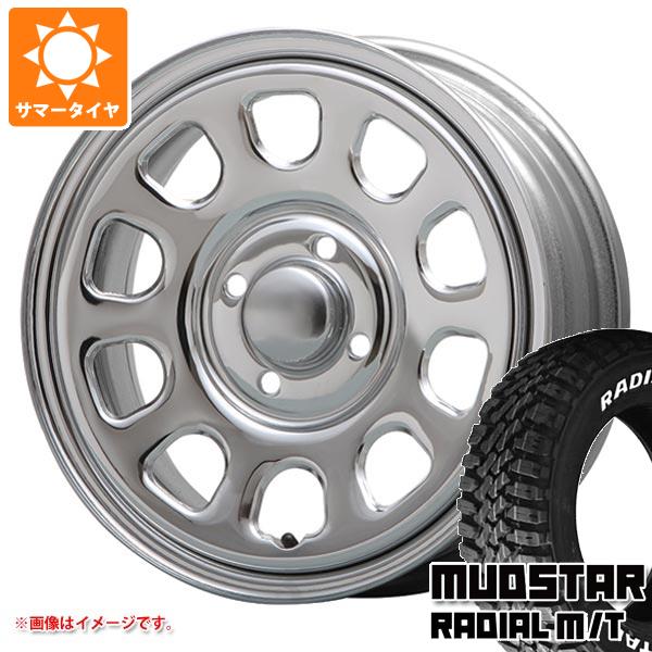 【タイヤ交換対象】ミツビシ デリカミニ B30系用 サマータイヤ マッドスター ラジアル M/T 165/65R14 79S ホワイトレター MLJ デイトナ SS 5.0-14 タイヤホイール4本セット