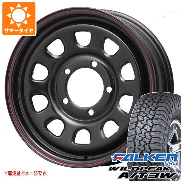 【タイヤ交換対象】ジムニー JB64W用 サマータイヤ ファルケン ワイルドピーク A/T3W LT225/75R16 115/112Q MLJ デイトナ SS 5.5-16 タイヤホイール4本セット｜タイヤマックス