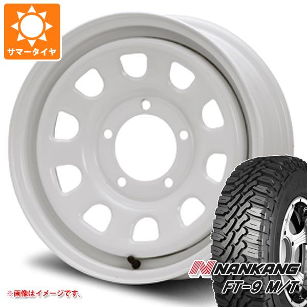 【タイヤ交換対象】ジムニー用 サマータイヤ ナンカン FT-9 M/T 175/80R16 91S ホワイトレター MLJ デイトナ SS 5.5-16 タイヤホイール4本セット｜タイヤマックス