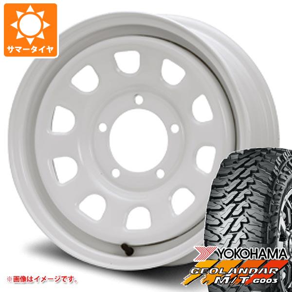 【タイヤ交換対象】ジムニー JB64W用 2026年製 サマータイヤ ヨコハマ ジオランダー M/T G003 LT225/75R16 115/112Q MLJ デイトナ SS 5.5-16 タイヤホイール4本セット