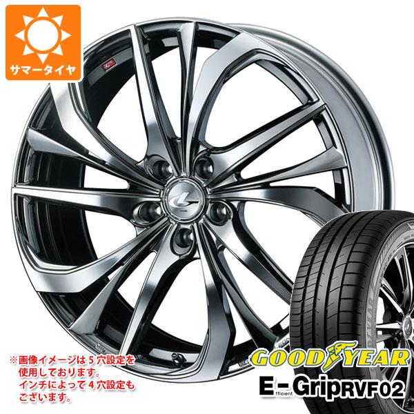 【タイヤ交換対象】サマータイヤ 245/45R20 103W XL グッドイヤー エフィシエントグリップ RVF02 レオニス TE 8.5-20 タイヤホイール4本セット｜タイヤマックス