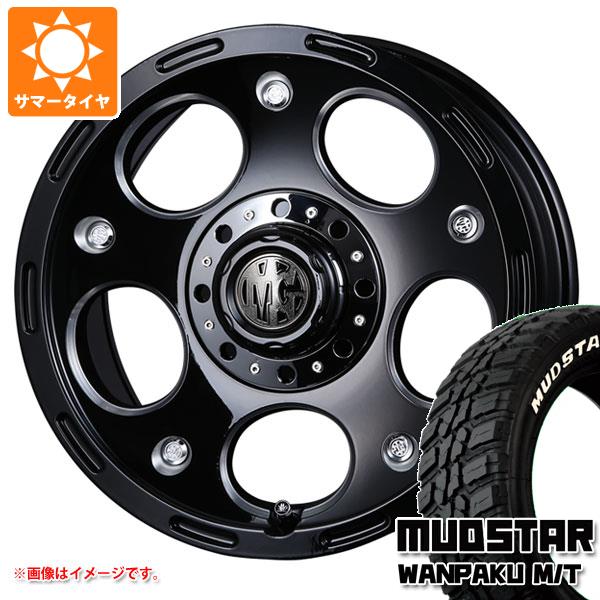 【タイヤ交換対象】ジムニーシエラ JB74W用 サマータイヤ マッドスター ワンパク M/T 235/70R16 106S ホワイトレター クリムソン MG デーモン 5.5-16 タイヤホイール4本セット|タイヤマックス