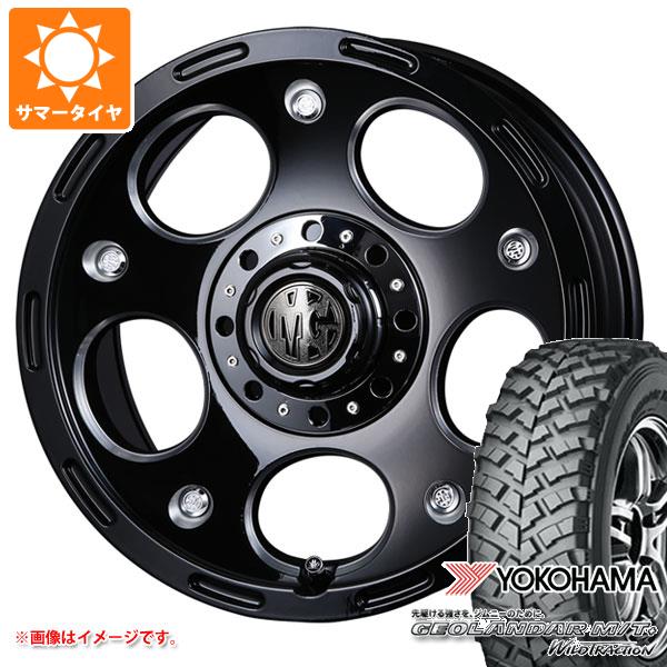 【タイヤ交換対象】ジムニー用 サマータイヤ ヨコハマ ジオランダー M/T+ G001J 195R16C 104/102Q クリムソン MG デーモン 5.5-16 タイヤホイール4本セット