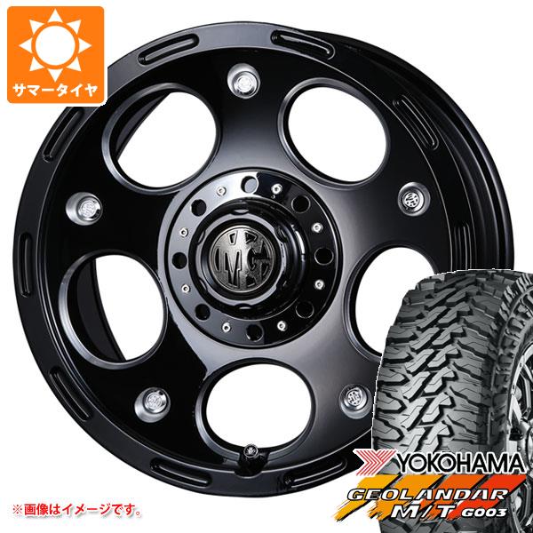 【タイヤ交換対象】ジムニー用 サマータイヤ ヨコハマ ジオランダー M/T G003 195R16C 104/102Q クリムソン MG デーモン 5.5-16 タイヤホイール4本セット|タイヤマックス