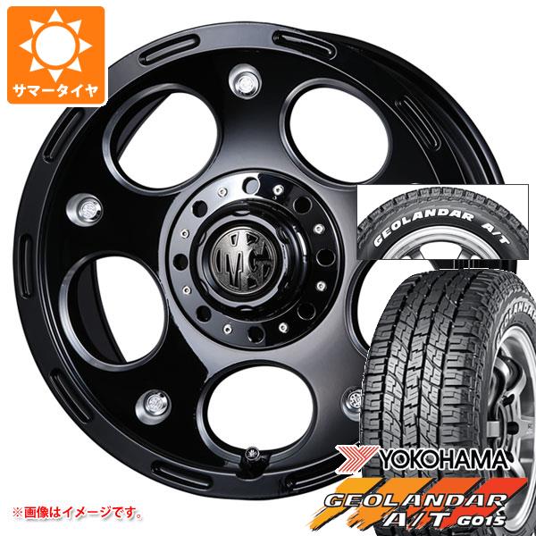 【タイヤ交換対象】スズキ ジムニーノマド JC74W用 2026年製 サマータイヤ ヨコハマ ジオランダー A/T G015 185/85R16 105/103N LT ホワイトレター クリムソン MG デーモン 5.5-16 タイヤホイール4本セット