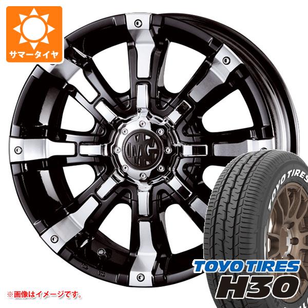 【タイヤ交換対象】トヨタ ハイエース 200系用 サマータイヤ トーヨー H30 215/60R17C 109/107R ホワイトレター クリムソン MG ビースト 7.0-17 タイヤホイール4本セット