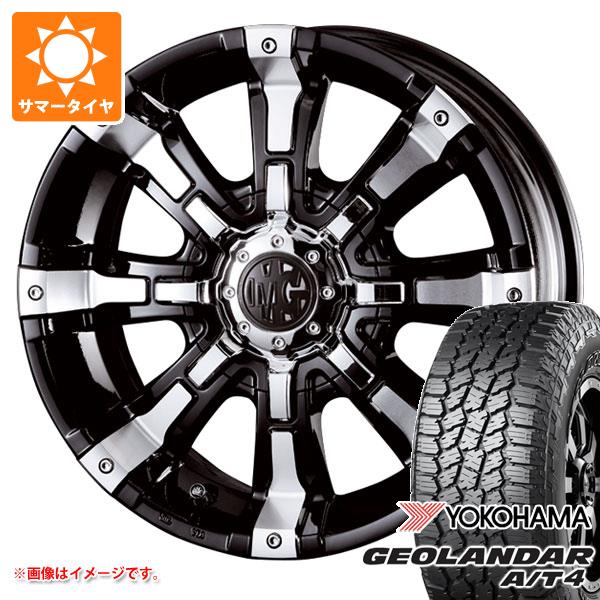 【タイヤ交換対象】ジープ ラングラー JK/JL系用 サマータイヤ ヨコハマ ジオランダー A/T4 G018 LT295/70R17 121/118S ブラックレター クリムソン MG ビースト タイヤホイール4本セット|タイヤマックス