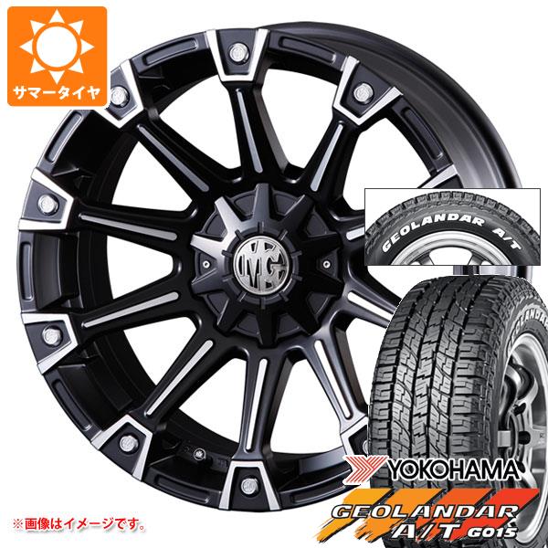 【タイヤ交換対象】2026年製 サマータイヤ 215/65R16 109/107S ヨコハマ ジオランダー A/T G015 ホワイトレター クリムソン MG モンスター 7.0-16 タイヤホイール4本セット｜タイヤマックス