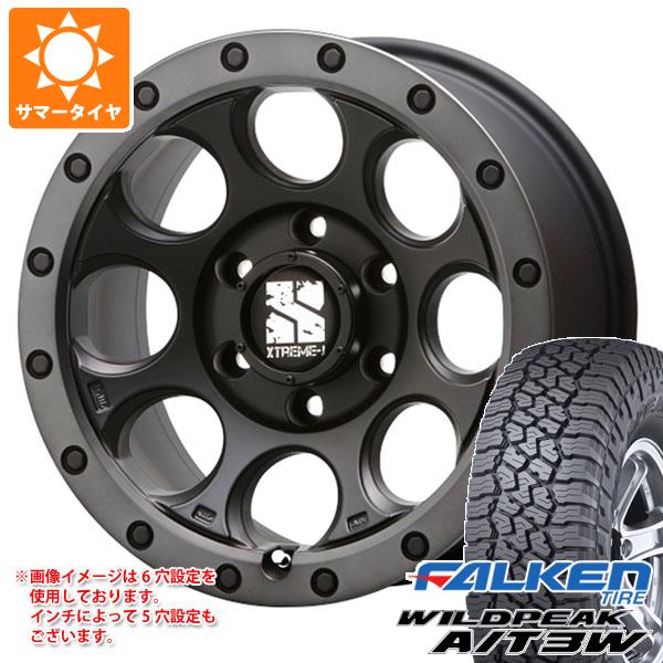 【タイヤ交換対象】トライトン LC2T用 サマータイヤ ファルケン ワイルドピーク A/T3W LT265/70R17 121/118R MLJ エクストリームJ XJ03 8.0-17 タイヤホイール4本セット