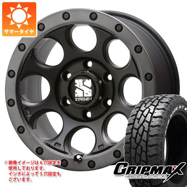 【タイヤ交換対象】デリカD:5用 サマータイヤ グリップマックス マッドレイジ R/T MAX LT215/70R16 100/97R ホワイトレター MLJ エクストリームJ XJ03 7.0-16 タイヤホイール4本セット｜タイヤマックス