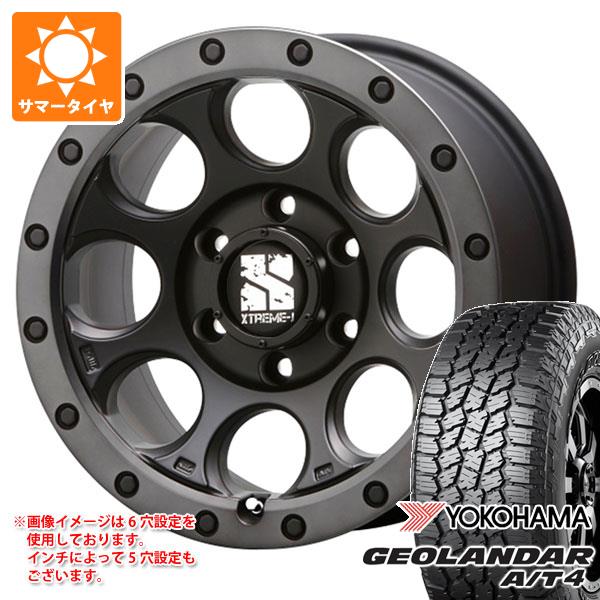 【タイヤ交換対象】サマータイヤ 285/65R18 125/122S ヨコハマ ジオランダー A/T4 G018 ブラックレター MLJ エクストリームJ XJ03 8.0-18 タイヤホイール4本セット
