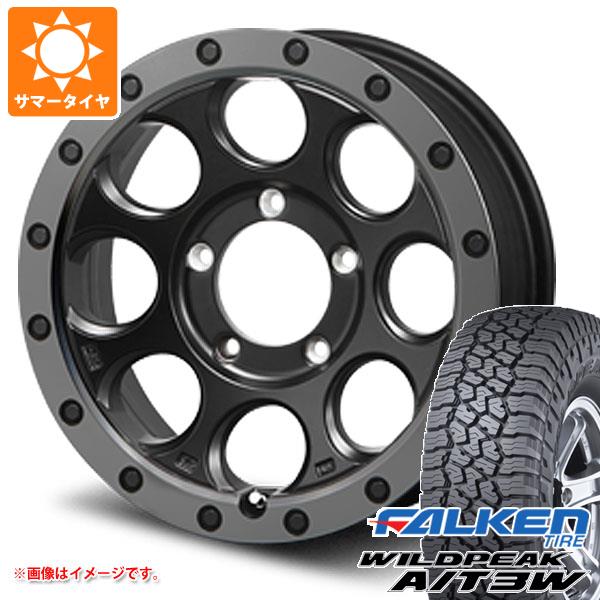 【タイヤ交換対象】ジムニーシエラ JB74W用 サマータイヤ ファルケン ワイルドピーク A/T3W LT225/75R16 115/112Q MLJ エクストリームJ XJ03 6.0-16 タイヤホイール4本セット|タイヤマックス