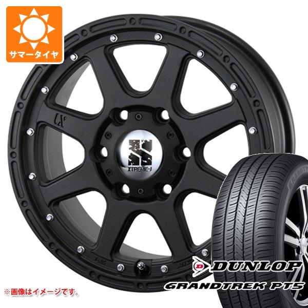 【タイヤ交換対象】トライトン LC2T用 サマータイヤ ダンロップ グラントレック PT5 265/65R17 112H MLJ エクストリームJ 7.5-17 タイヤホイール4本セット