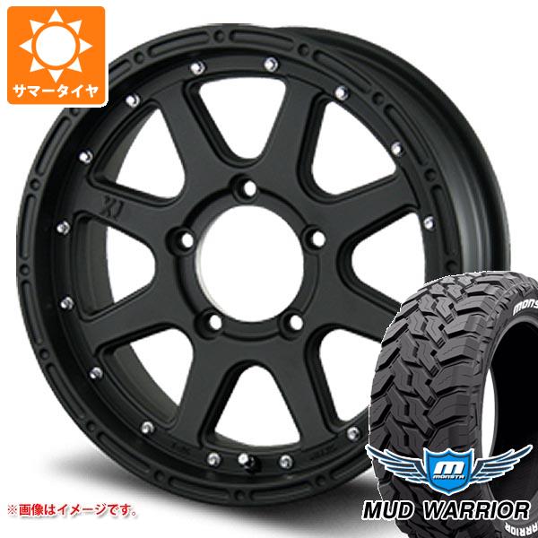 【タイヤ交換対象】ジムニー JB64W用 サマータイヤ モンスタ マッドウォーリアー LT215/70R16 107/105Q ホワイトレター MLJ エクストリームJ 5.5-16 タイヤホイール4本セット