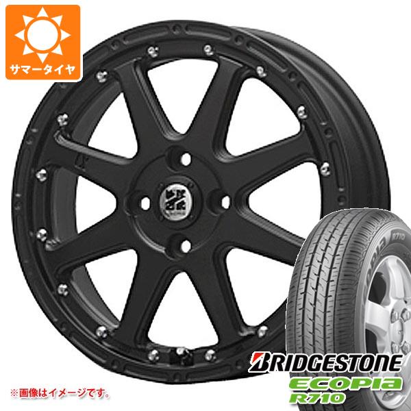【タイヤ交換対象】エブリイバン DA17V用 サマータイヤ ブリヂストン エコピア R710 165/80R14 97/95N (165R14 8PR相当) MLJ エクストリームJ 4.5-14 タイヤホイール4本セット｜タイヤマックス