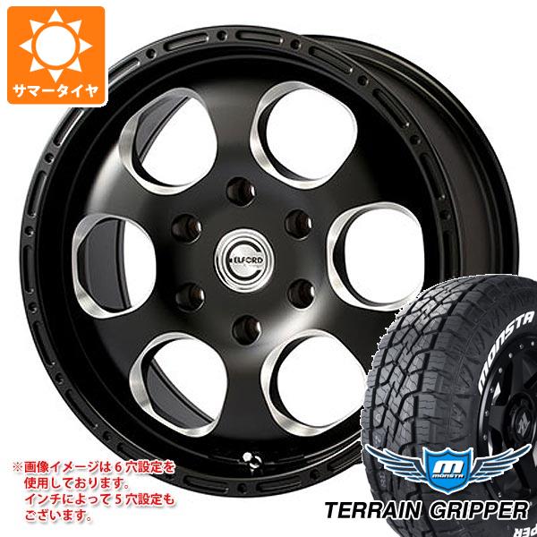 【タイヤ交換対象】5本セット ジープ ラングラー JK/JL系用 サマータイヤ モンスタ テレーングリッパー LT285/70R17 121/118R ホワイトレター ブラッドストック ワンピース タイヤホイール5本セット