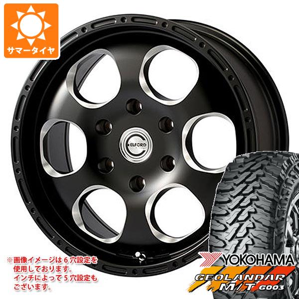 【タイヤ交換対象】ジープ ラングラー JK/JL系用 サマータイヤ ヨコハマ ジオランダー M/T G003 LT285/75R17 121/118Q ブラッドストック ワンピース タイヤホイール4本セット