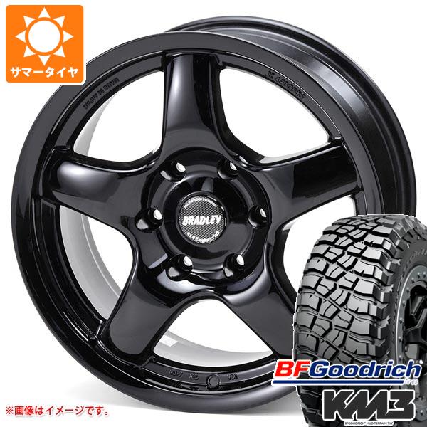 【タイヤ交換対象】FJクルーザー 10系用 サマータイヤ BFグッドリッチ マッドテレーンT/A KM3 LT265/70R17 121/118Q ブラッドレー パイ 8.0-17 タイヤホイール4本セット