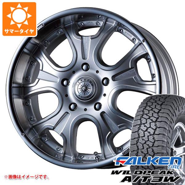 【タイヤ交換対象】サマータイヤ 285/55R20 122/119Q ファルケン ワイルドピーク A/T3W クリムソン ヘラクレス モノブロック F/A 8.5-20 タイヤホイール4本セット画像