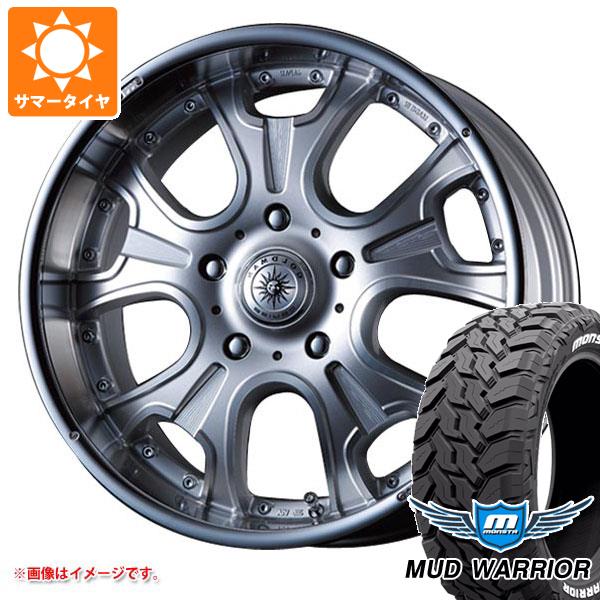 【タイヤ交換対象】サマータイヤ 275/55R20 120/117Q モンスタ マッドウォーリアー ホワイトレター クリムソン ヘラクレス モノブロック F/A 8.5-20 タイヤホイール4本セット|タイヤマックス