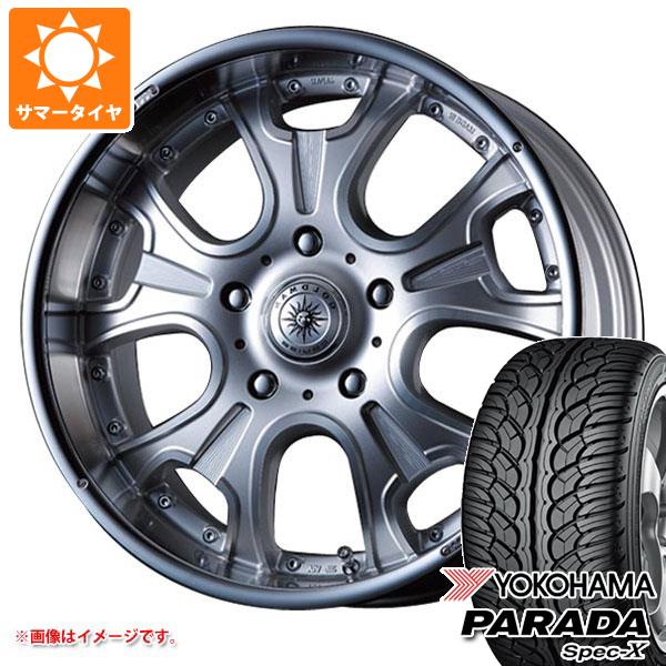 【タイヤ交換対象】 レクサス LX570用 サマータイヤ ヨコハマ パラダ スペック-X PA02 285/50R20 112V クリムソン ヘラクレス モノブロック F/A 9.5-20 タイヤホイール4本セット
