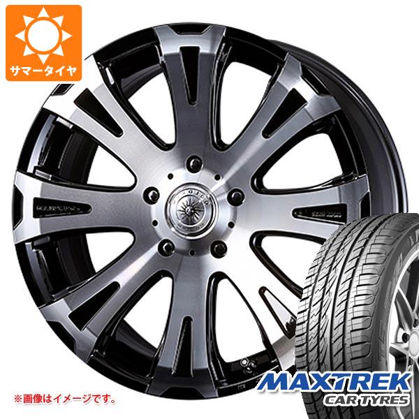 【タイヤ交換対象】ランドクルーザー プラド 150系用 サマータイヤ マックストレック フォルティス T5 265/40R22 106V XL クリムソン タイタン モノブロック 9.0-22 タイヤホイール4本セット