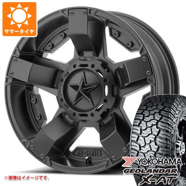 【タイヤ交換対象】ジープ ラングラー JK/JL系用 サマータイヤ ヨコハマ ジオランダー X-AT G016 33x12.50R20 LT 114Q ブラックレター KMC XD811 ロックスター2 タイヤホイール4本セット|タイヤマックス