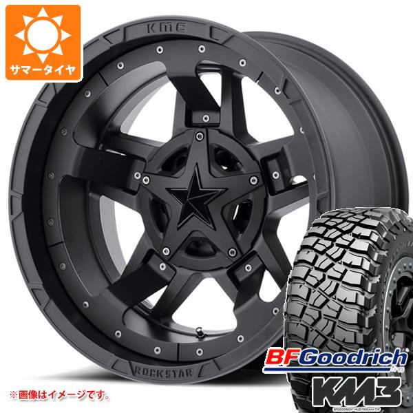 【タイヤ交換対象】ジープ ラングラー JK/JL系用 サマータイヤ BFグッドリッチ マッドテレーンT/A KM3 LT275/70R18 125/122Q KMC XD827 ロックスター3 タイヤホイール4本セット|タイヤマックス
