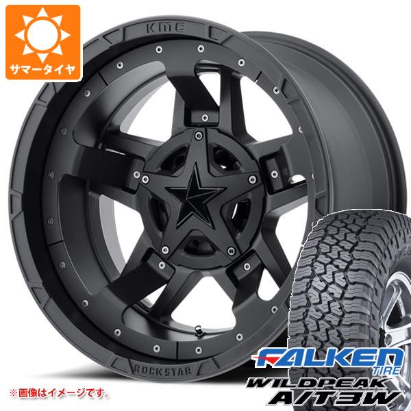 【タイヤ交換対象】5本セット FJクルーザー 10系用 サマータイヤ ファルケン ワイルドピーク A/T3W LT285/70R17 116Q KMC XD827 ロックスター3 8.0-17 タイヤホイール5本セット｜タイヤマックス