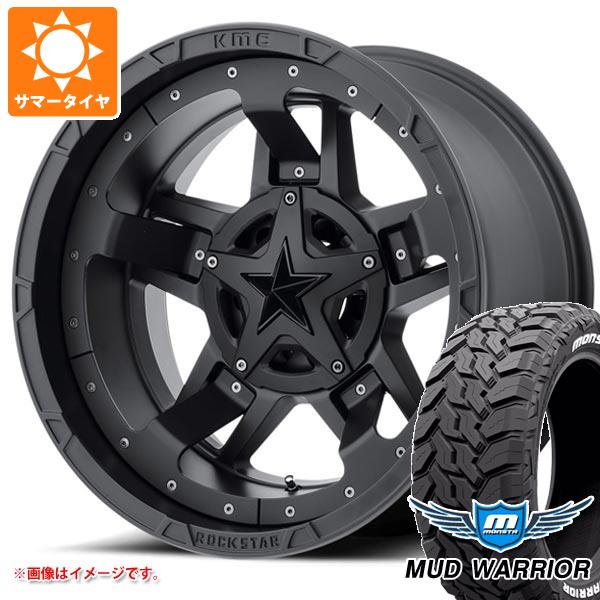 【タイヤ交換対象】ランドクルーザー プラド 150系用 サマータイヤ モンスタ マッドウォーリアー LT265/70R17 121/118Q ホワイトレター KMC XD827 ロックスター3 8.0-17 タイヤホイール4本セット