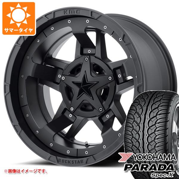【タイヤ交換対象】ジープ ラングラー JK/JL系用 サマータイヤ ヨコハマ パラダ スペック-X PA02 275/55R20 117V REINF KMC XD827 ロックスター3 タイヤホイール4本セット