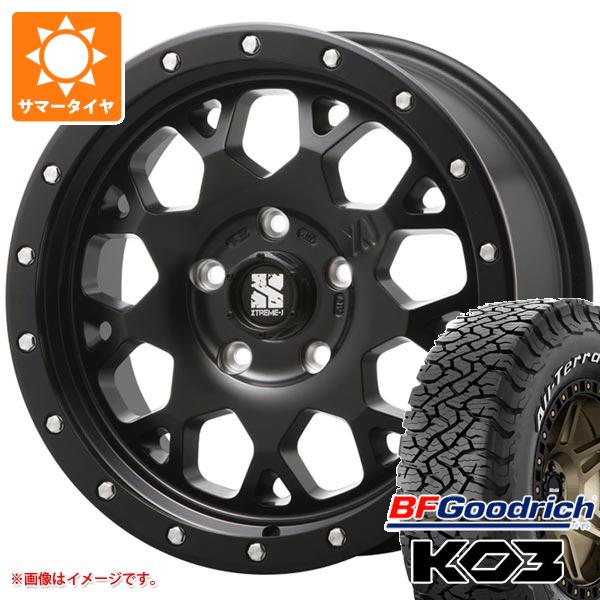 【タイヤ交換対象】ジープ レネゲード BU/BV系用 サマータイヤ BFグッドリッチ オールテレーンT/A KO3 LT225/70R16 102/99S ホワイトレター MLJ エクストリームJ XJ04 タイヤホイール4本セット