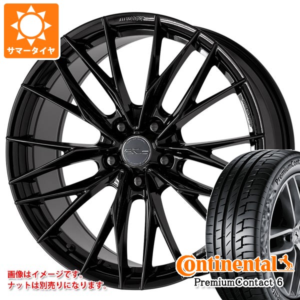 【タイヤ交換対象】トヨタ 40系アルファード用 サマータイヤ コンチネンタル プレミアムコンタクト6 245/40R21 100Y XL ワーク シュヴァート ブルネン LX 8.5-21 タイヤホイール4本セット