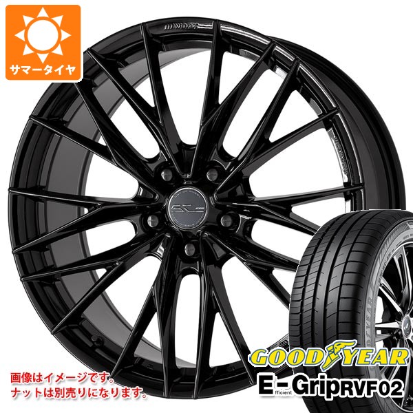 【タイヤ交換対象】サマータイヤ 225/55R19 103W XL グッドイヤー エフィシエントグリップ RVF02 ワーク シュヴァート ブルネン LX 8.0-19 タイヤホイール4本セット|タイヤマックス
