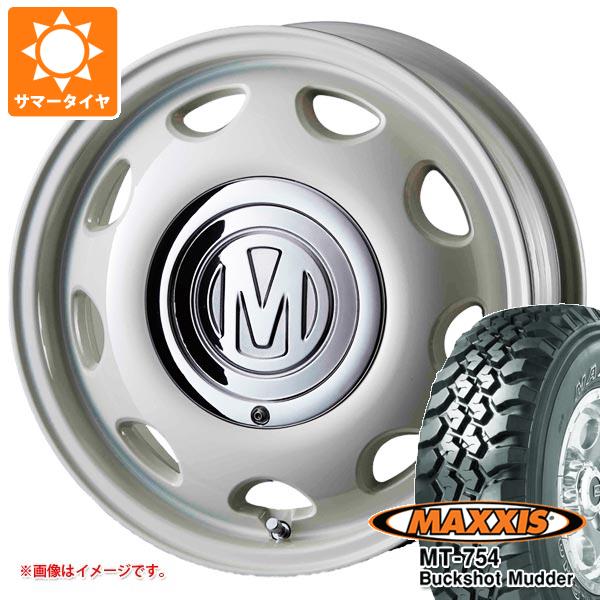 【タイヤ交換対象】サクシード プロボックス 160系用 2026年製 サマータイヤ マキシス MT-754 バックショットマッダー 195R14C 106/104R 8PR アウトラインホワイトレター クリムソン ディーン ミニ 5.0-14 タイヤホイール4本セット 106,095円