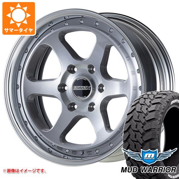 【タイヤ交換対象】トヨタ ハイエース 200系用 サマータイヤ モンスタ マッドウォーリアー LT215/70R16 107/105Q ホワイトレター エセックス EL 2P 6.5-16 タイヤホイール4本セット